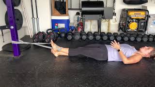 Long Axis Hip Traction with Band