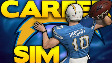 Following The Career of Justin Herbert! "Madden 21" Roster Experiment!