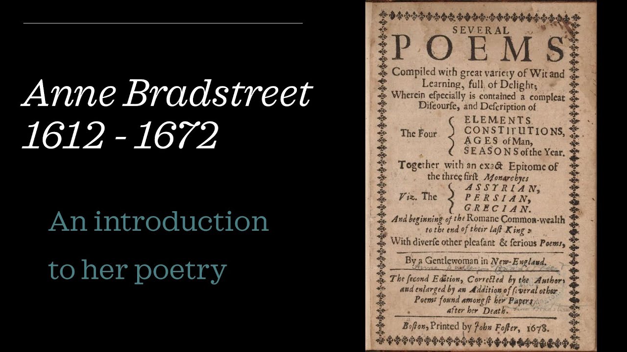 anne bradstreet in memory of my dear grandchild