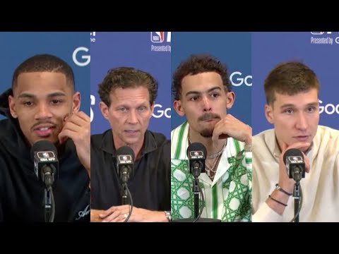 Hawks vs. Celtics Game 2 Postgame: Quin Snyder, Trae Young, Dejounte Murray, Bogdan Bogdanovic