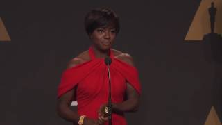 Viola Davis Backstage Interview for Fences Best Supporting Actress