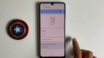 Split phone screen with Edge screen feature on Samsung A22 Android 11