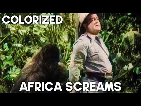 Africa Screams | COLORIZED | Bud Abbott | Action Movie | Adventure