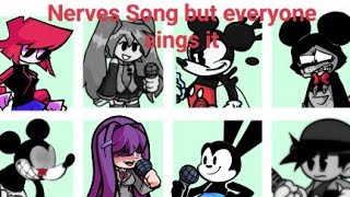 Friday Night Funkin - Nerves But Every Turn Different Character Sing It Fnf Mod