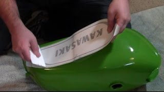 How to apply vinyl graphics to a motorcycle screenshot 2
