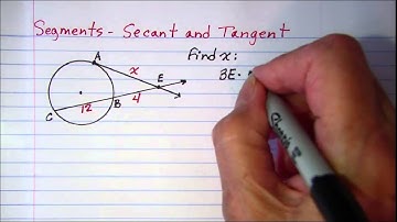 Segments Secant and Tangent