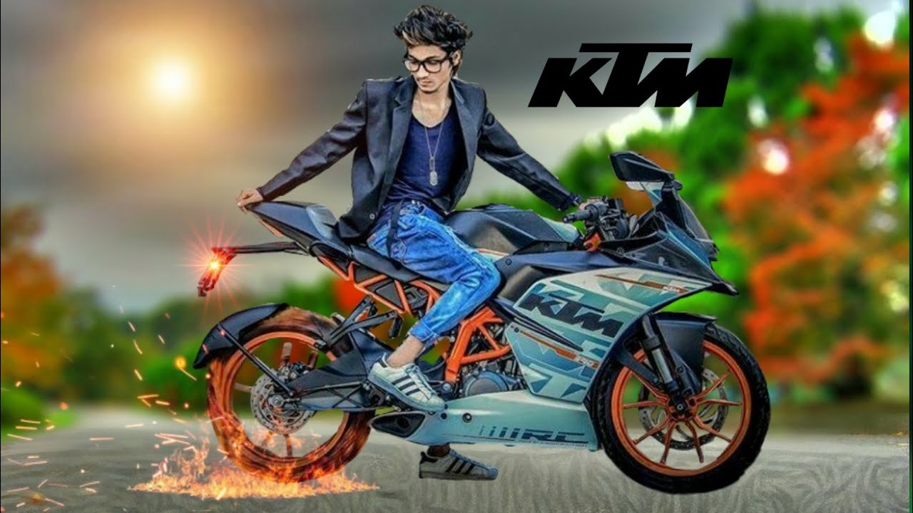 KTM bike PicsArt Editing ! HDR +blur+ DSLR effects background Tutorial bike  Edit !Royal Editing - YouTube