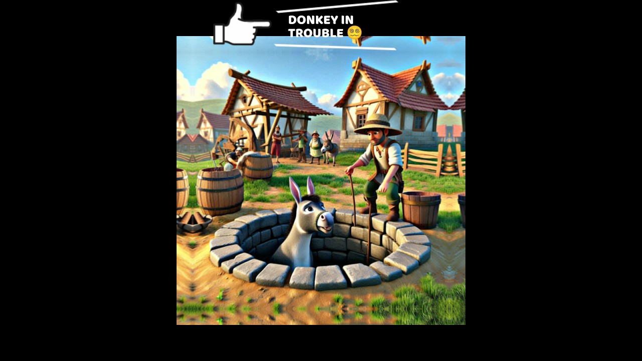 farmer help donkey 🐴