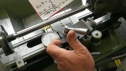 Accurately setting an angle on the compound slide