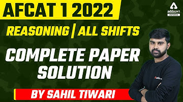 AFCAT Analysis |  All Shifts | Reasoning Memory Based Questions