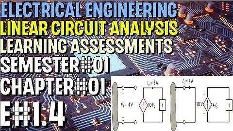 Linear Circuit Analysis | Chapter#01 | E#1.4 | Basic Engineering Circuit Analysis