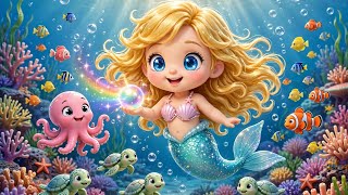 The baby mermaid found a magical pearl 🦪🧜‍♀️ #shorts #kids #mermais #magical #viral #kidscontent #yt