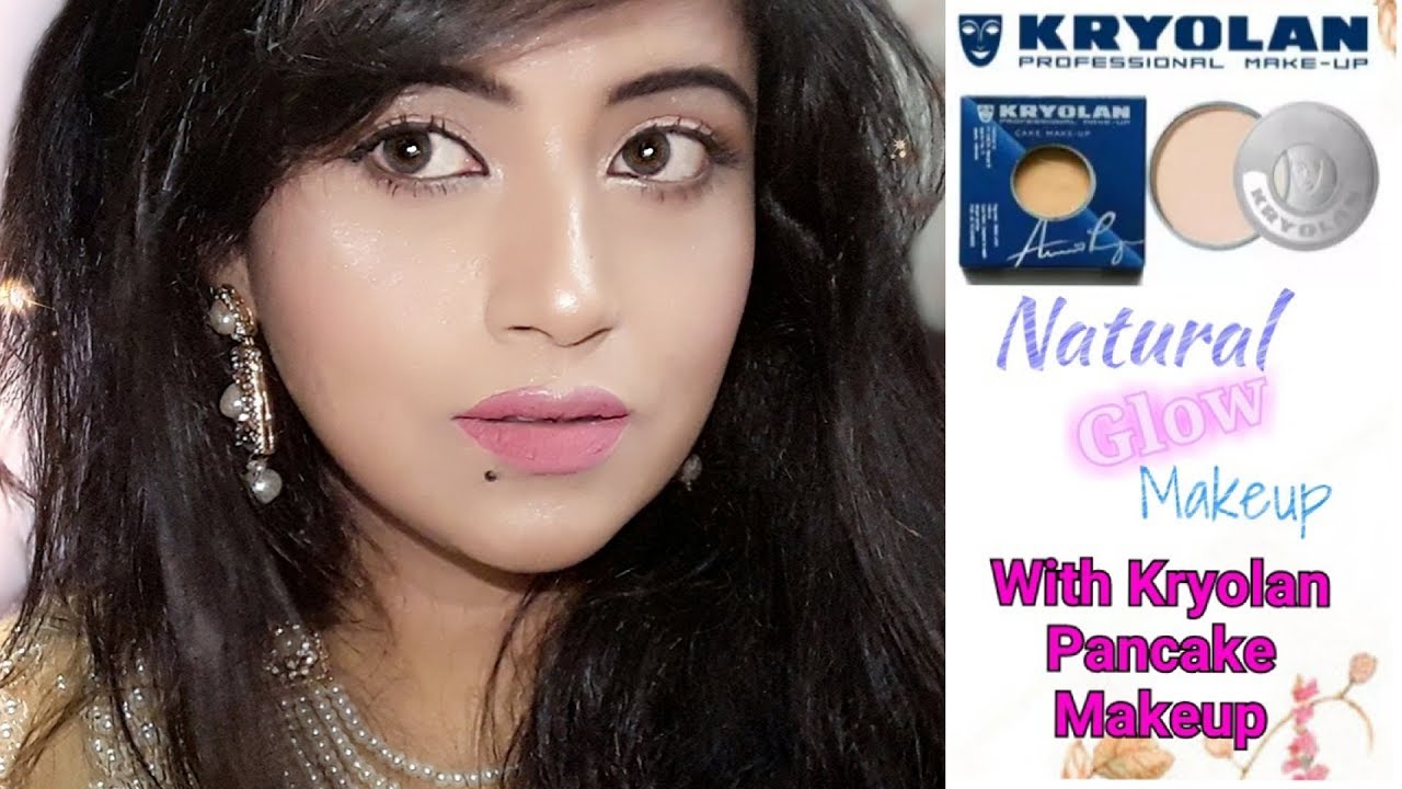 Natural Glow Makeup | Eid Makeup 2019 | Kryolan pancake Makeup look for Eid | how to pancake - YouTube