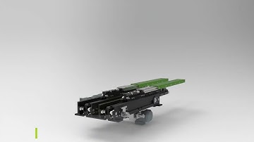 The AFB D3/2-R65-180-1300 telescopic fork with belt drive