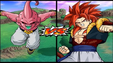 Dragon Ball Z Budokai Tenkaichi 3 | Kid Buu VS Gogeta SSj4 (Enhanced Red Potara)
