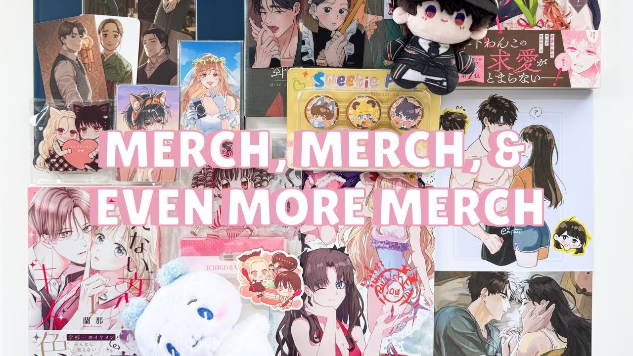 a chatty MEGA merch haul review (manga, lads, plave, & more)