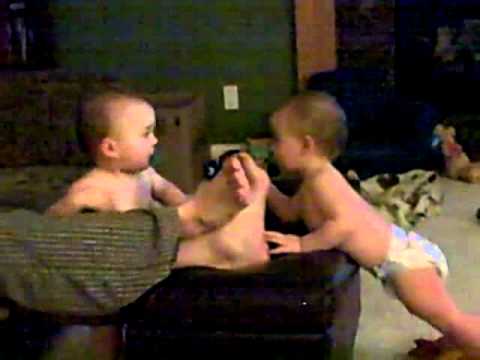 Biting + Tickling Dad's Feet