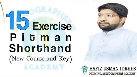 Pitman Shorthand New Course |Exercise No.15 | Shorthand Dictation | 60 WPM | Stenographers Academy |