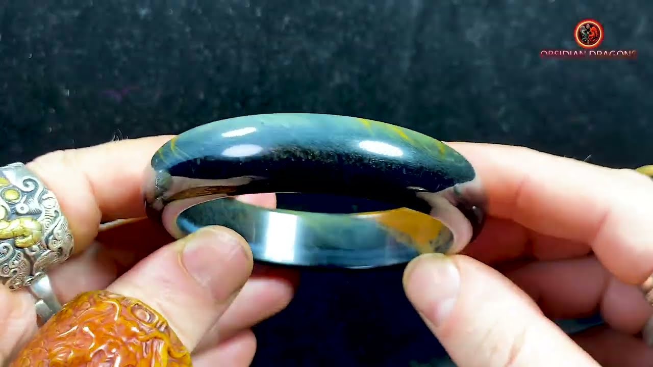 Bracelet Jonc en Œil de Faucon - Bijou Certifié Naturel