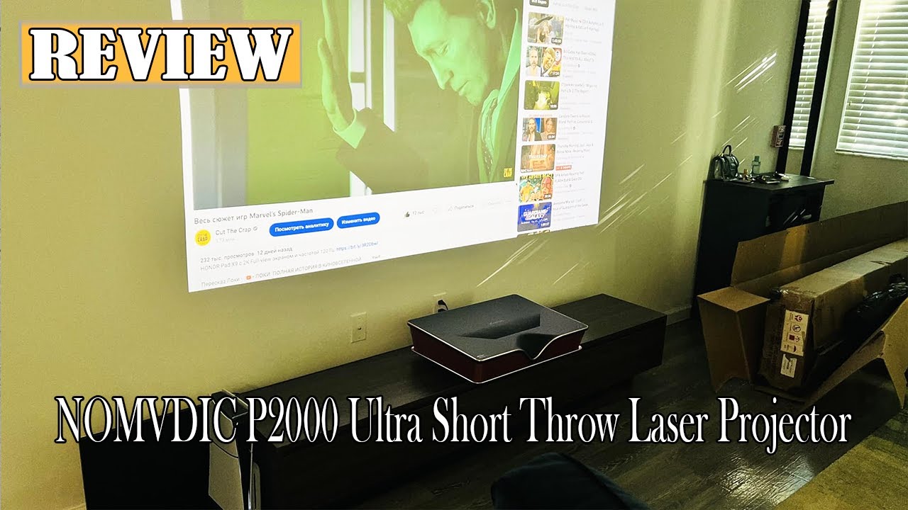 NOMVDIC P2000 4K Ultra Short Throw Laser Projector Review | Watch before ordering!