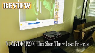 NOMVDIC P2000 4K Ultra Short Throw Laser Projector Review | Watch before ordering!