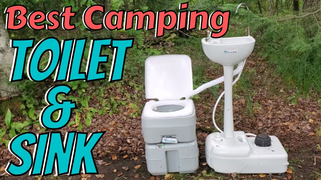 Best Camper Toilet - Camping Toilet Review - Flushing Camp Toilet Yitahome  Portable Toilet and Sink 