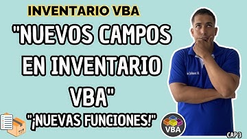 Inventario en Excel VBA: Agrega Campos para Ingresos y Listas de Códigos Cap 3 #sepamosexcel #vba