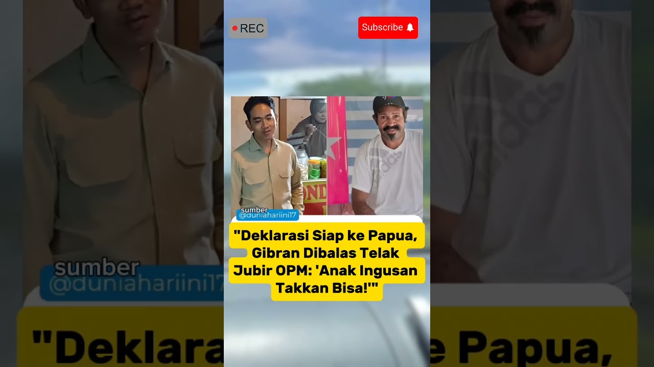 Siap Bertugas ke Papua? Gibran Justru Kena Sentil Jubir OPM