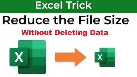 Reduce the excel file size without Deleting Data | Reduce Excel File Size Without any Software