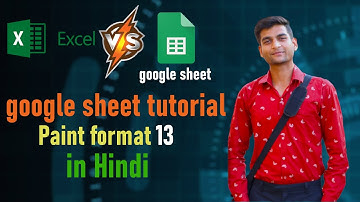google sheet tutorial 13 | google sheet paint formatting