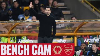 BENCH CAM | Wolves vs Arsenal (02) | All the goals, celebrations, skills and more | PL