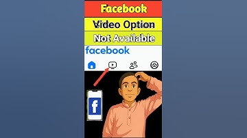 Facebook video option not available