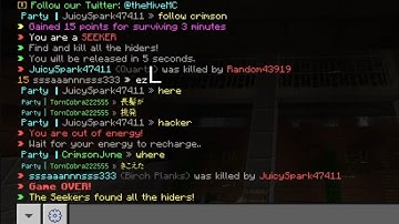 Minecraft hacker in hide and seek !!! (The hive)