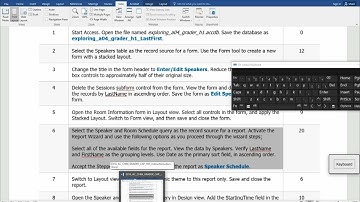 Walkthrough: Access Chapter 4 Grader Project on MyLab IT