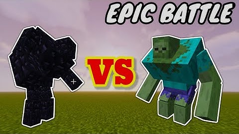 Giant Obsidian golem vs Mutant zombie || Minecraft epic battle ||
