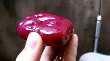 (HÀNG SƯU TẬP) Máu của Đất Mẹ - đá Ruby thô Lục Yên - Yên Bái