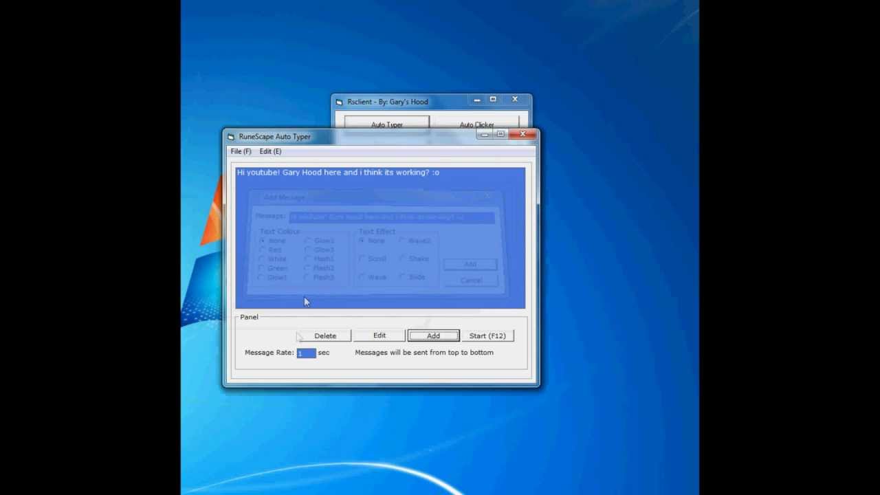 Gary S Hood S Runescape Client Autoclicker Autotyper Free Download Youtube - roblox auto clicker gary's