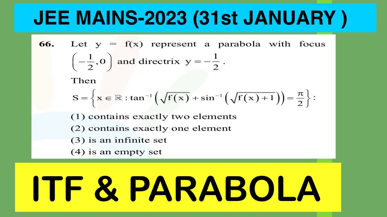 Y f x a Parabola focus 1 2 0 directrix Y 1 2thenS x R tan 1 root F y-f-x-a-parabola-focus-1-2-0-directrix-y-1-2thens-x-r-tan-1-root-f