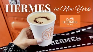 World's Largest Hermes Flagship Store Opening | Hermes Cafe | UES Fifth Avenue Tour | NYC Vlog
