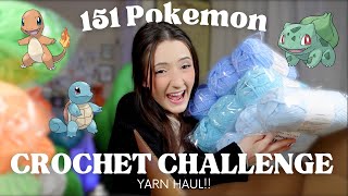 Spending $450 on Yarn to Crochet Pokémon | 151 Pokemon Crochet Challenge (Ep. 1)