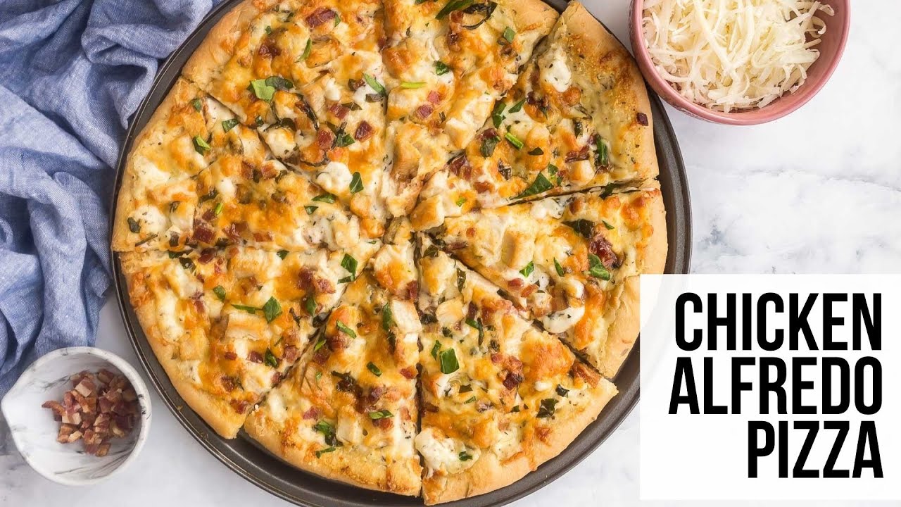 Homemade Chicken Alfredo Pizza! | The Recipe Rebel