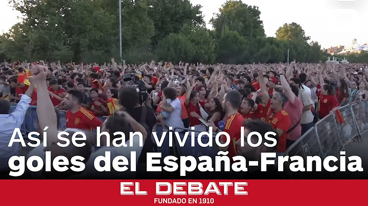 Así se han vivido los goles del España-Francia desde la pantalla gigante de Madrid
