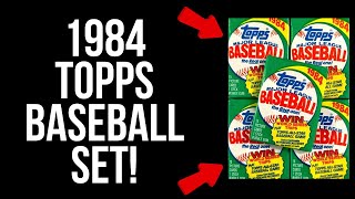 ICONIC 1984 TOPPS BASEBALL SET REVEAL! #1984topps #toppsbaseballcards #baseballcards #topps