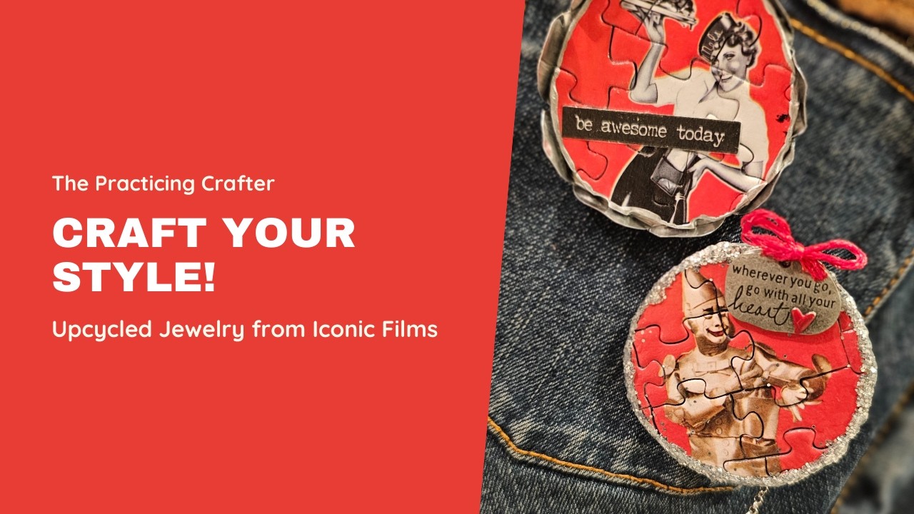 DIY Wearable Art from Puzzle Pieces | Earrings, Hair Clip, Charm Bracelet & Pins