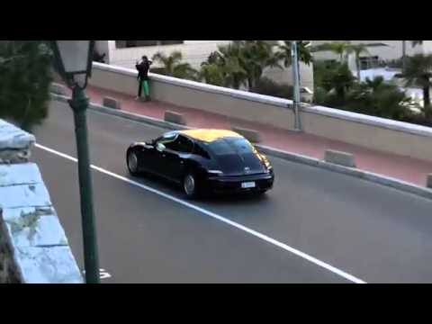Extremely Rare Bugatti EB112 Sedan On Monte Carlo F1 Circuit