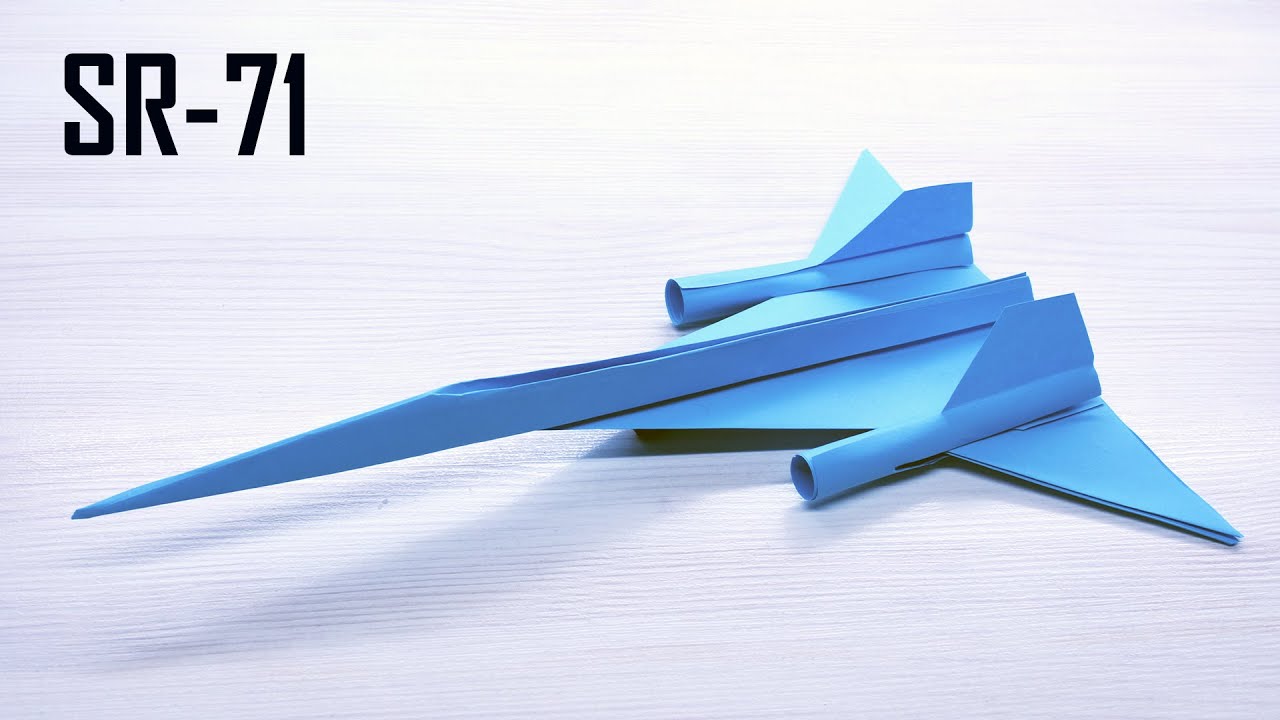 Lockheed Sr 71 Blackbird Jet Plane - Paper Aeroplane Easy To Make - Youtube