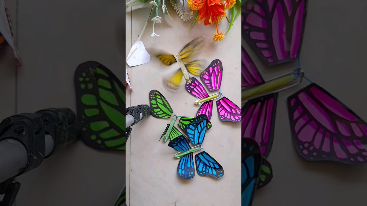 DIY Viral Flying Butterfly tutorial🦋✨️|Easy Butterfly cute gifts craft#cutegiftideas#diy#viral