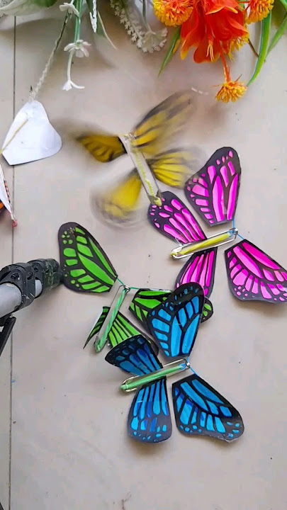 DIY Viral Flying Butterfly tutorial🦋✨️|Easy Butterfly cute gifts craft#cutegiftideas#diy#viral
