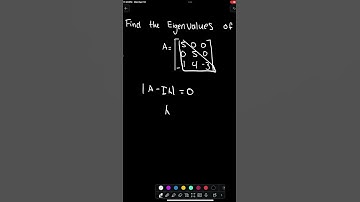 Finding Eigenvalues #math