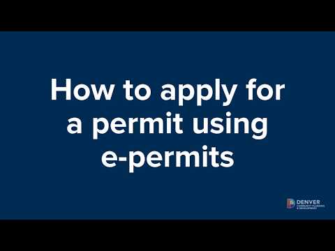 How to apply for a permit using e-permits